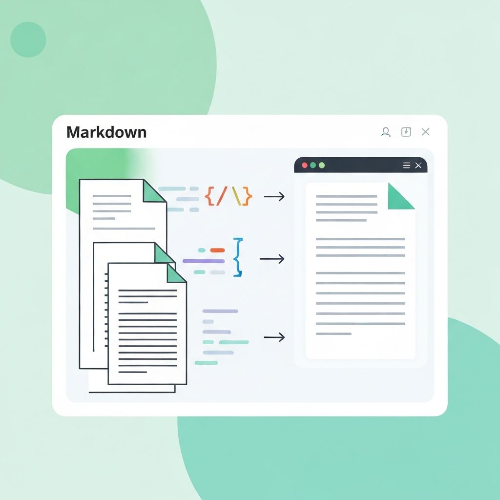 Markdown to HTML conversion visualization